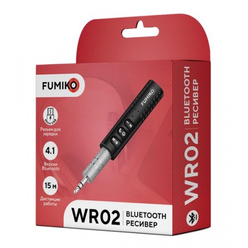 Беспроводной приемник адаптер Hands Free FUMIKO WR02 Bluetooth че