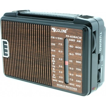 Радиоприемник Golon RX-608 (220V/2*R20, fm-64) (Код: УТ000004639)