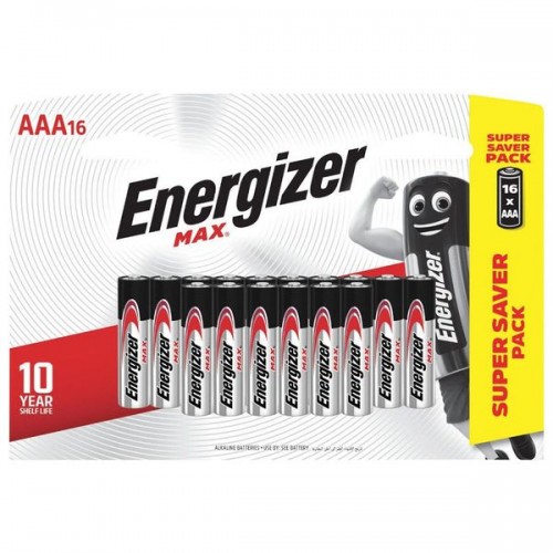Элемент питания Energizer MAX LR03/E92/AAA 16BL (цена за 1 шт (не...