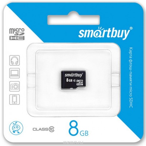 Карта памяти Smartbuy 8GB Class 4 MicroSD