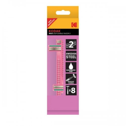 Станок одноразовый Kodak Disposable Razor MAX 2, pink, (8 pack) (