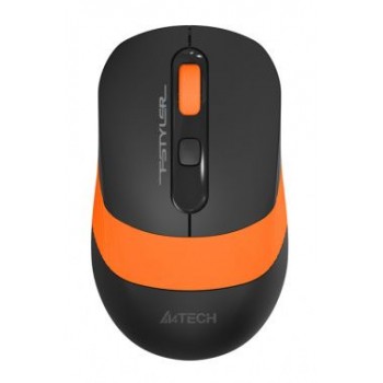 Мышь A4 Fstyler FG10 черный/оранжевый оптическая (2000dpi) беспроводная USB (3but) (Код: УТ000022370)