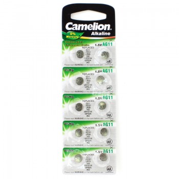 Элемент питания Camelion AG11 (361A) LR721 10BL (10) (100) (цена за 1 шт (не блистер) (Код: УТ000002316)