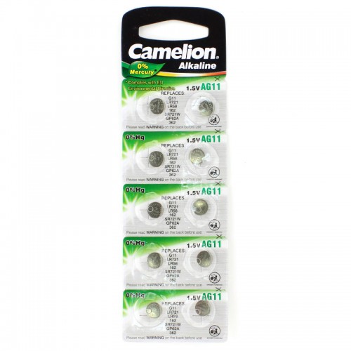Элемент питания Camelion AG11 (361A) LR721 10BL (10) (100) (цена ...