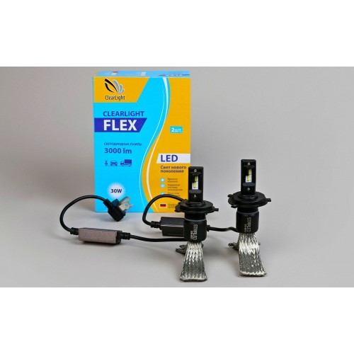 LED лампы головного света Clearlight Flex H4 (CSP) Гибкий кулер