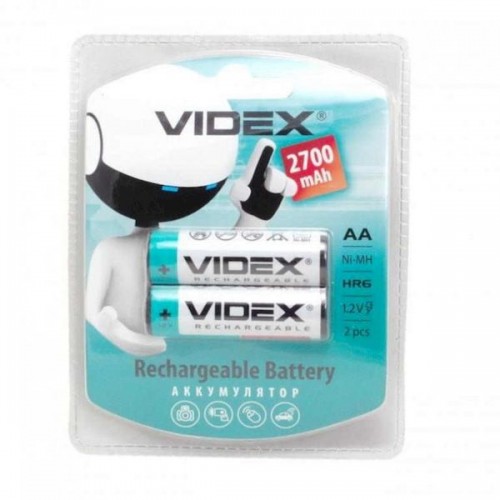 Аккумулятор Videx R6 Ni-Mh 2700 mAh" 2BL (2/20) (цена за 1 ш