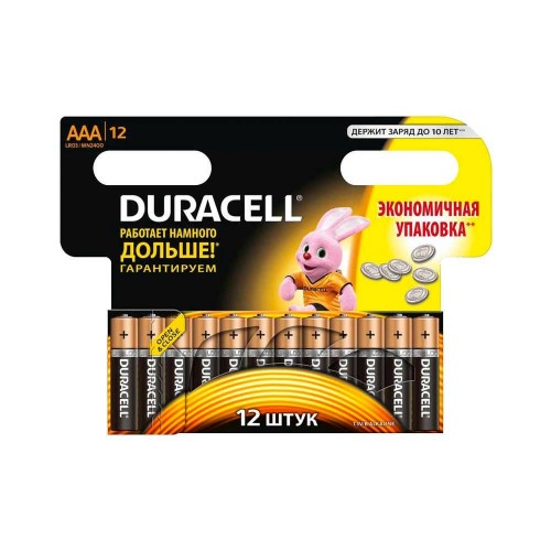Элемент питания Duracell LR03 12BL Basic (144/864) (цена за 1 шт ...