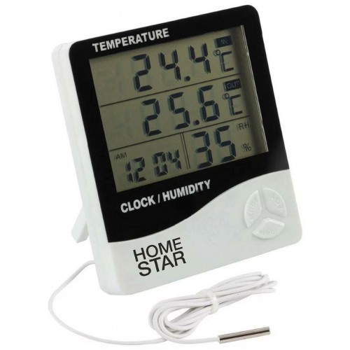 Термометр-гигрометр цифровой HOMESTAR HS-0109   с выносным датчик