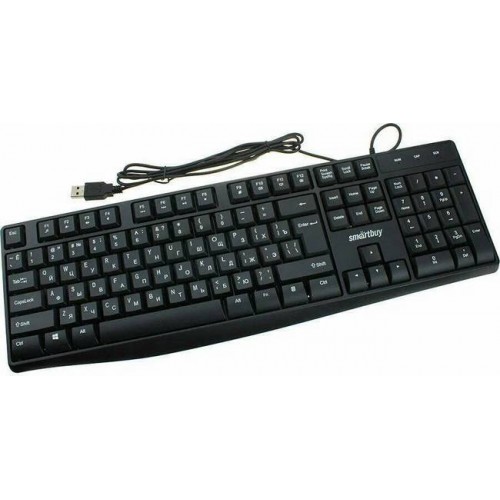 Клавиатура проводная мультимедийная Smartbuy ONE 207 USB черная (