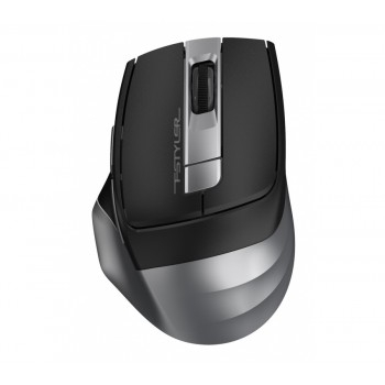 Мышь A4 Fstyler FG35 серый/черный оптическая (2000dpi) беспроводная USB (6but) (Код: УТ000022371)