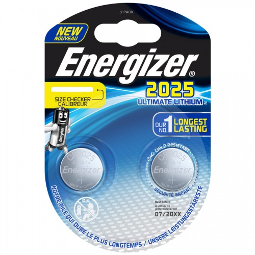 Элемент питания Energizer CR2025 2BL [20/280] (цена за 1 шт (не б...