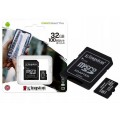Карта памяти Kingston 32GB micro SD Class 10 Canvas Select Plus A1 (100 Mb/s) + SD adapter