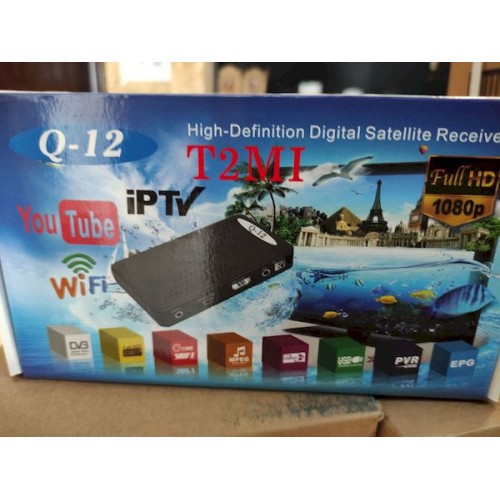 Ресивер Q-12 T2MI (IPTV, Megogo) спутниковый тюнер