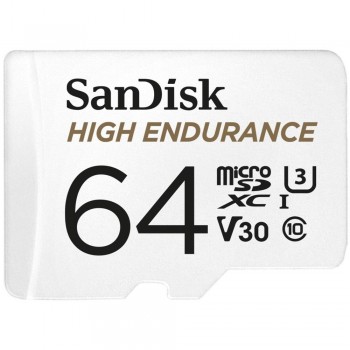 Карта памяти SanDisk 64GB Class 10 High Endurance Video Monitoring Card UHS-I U3 V30