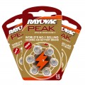Элемент питания Ray-O-Vac PEAK 312 6BL (6/60/300) (цена за 1 шт (не блистер) (Код: УТ000007831)