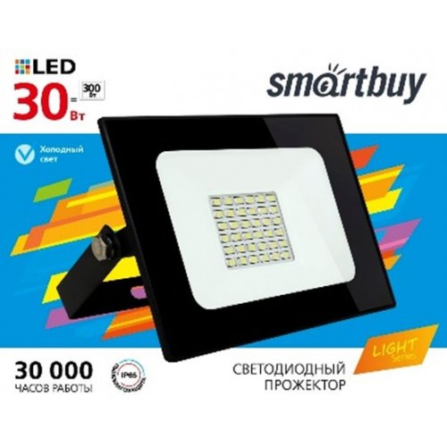 Прожектор светодиодный Smartbuy SBL-FLLight-30-65K, 30W, 6500K, I