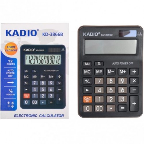 Калькулятор Kadio KD-3866B black (Код: УТ000007884)...
