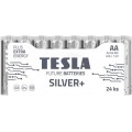 Элемент питания Tesla SILVER + Alkaline AA/LR06 shrink 24S (цена за 1 шт (не блистер) (Код: УТ000010519)