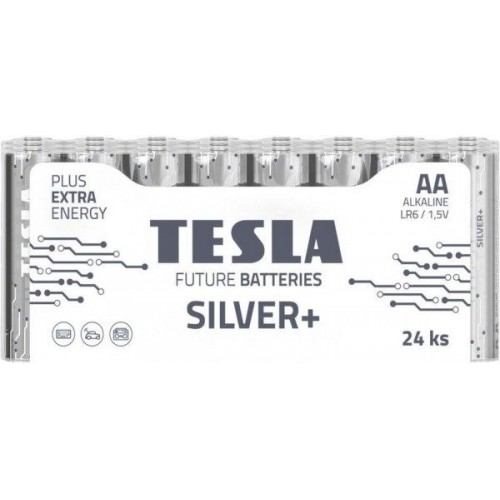 Элемент питания Tesla SILVER + Alkaline AA/LR06 shrink 24S (цена ...