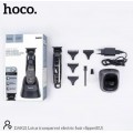 Триммер HOCO DAR21 Lotus, работает от аккумулятора, набор, 210 мин работы, 1200mAh, цвет: чёрный (Код: УТ000040051)