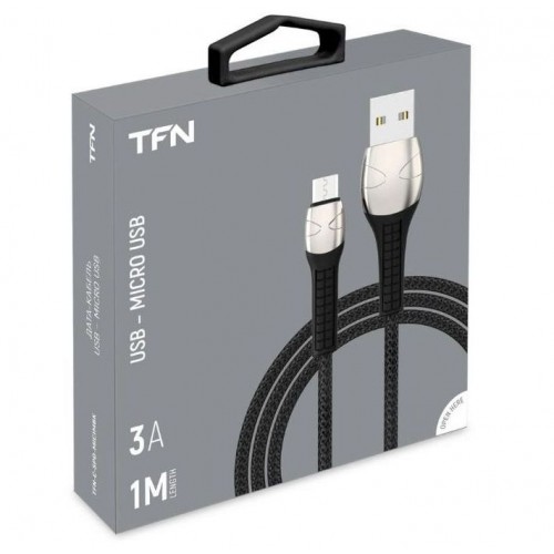 Кабель TFN USB-Micro-USB, 1.0м. Цвет:белый (FN-CMICUSB1MWH) (Код:...