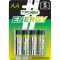 Элемент питания Трофи LR6 4BL ENERGY POWER Alkaline (40/640/20480) (цена за 1 шт (не блистер) (Код: УТ000016054)