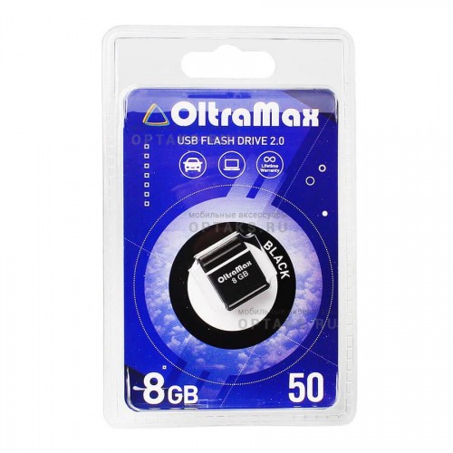USB Flash накопитель OltraMax 8GB 50 чёрный...