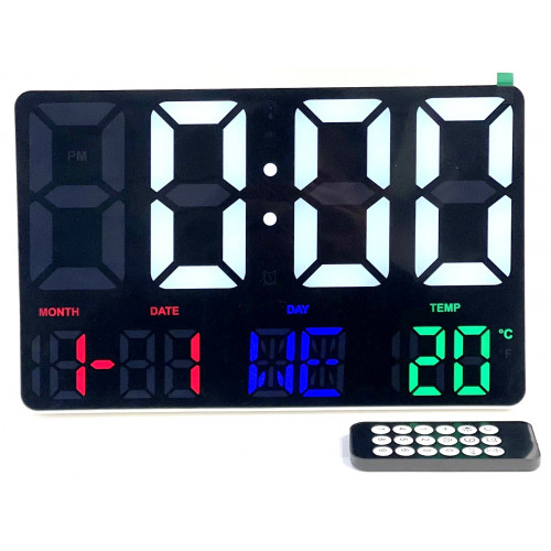 Электронные часы DS X0717 (белый+красный+синий+зеленый)
