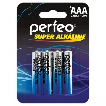 Элемент питания Perfeo LR03 4BL Super Alkaline (4/40/120) (цена за 1 шт (не блистер) (Код: УТ000017069)