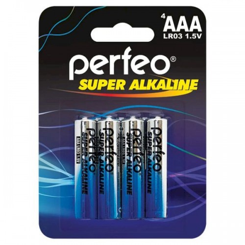 Элемент питания Perfeo LR03 4BL Super Alkaline (4/40/120) (цена з...
