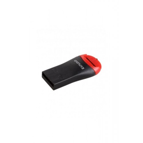 Картридер Exployd microSD USB 2.0 пластик черный EX-AD-265