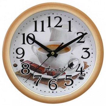 Часы настенные Алмаз Е18 225х225х40 мм (Код: УТ000010014)