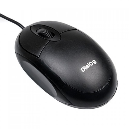 Мышь Dialog Pointer Optical MOC-10U, черная, USB, проводная, 3 кн...