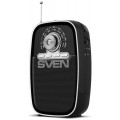 Радиоприемник Sven SRP-445, черный, мощность 3 Вт (RMS), FM/AM, USB, microSD, встроенный аккумулятор (Код: УТ000007671)