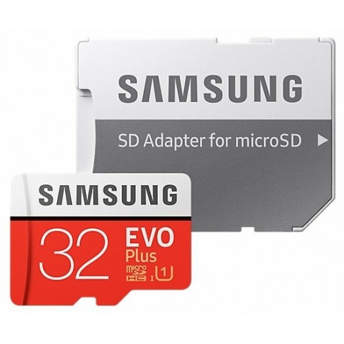 Карта памяти Samsung 32GB microSDHC EVO Plus UHS-1 U1 95MB/s + SD