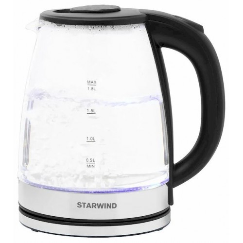 Чайник электрический Starwind SKG2051 черный/серый (1800 Вт, объе