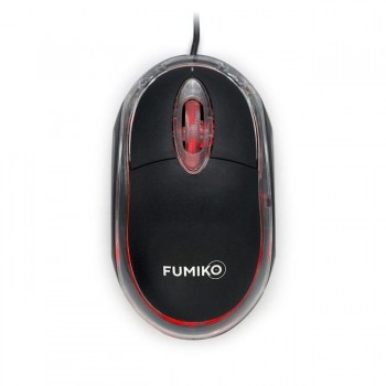 Мышь проводная FUMIKO VOLT черная (Код: УТ000039606)