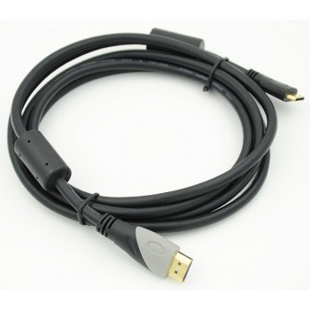 Кабель соединительный HDMI-HDMI, GOLD с ферритовыми кольцами 1 м [1/10 !]287-400 (Код: УТ000015793)