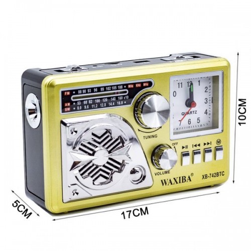 Радиоприемник WAXIBA XB-742BTC gold (Код: УТ000010473)...