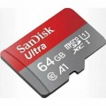 Карта памяти MicroSD  64GB  SanDisk Class 10 Ultra UHS-I A 1 (140 Mb/s) без адаптера (Код: УТ000034278)
