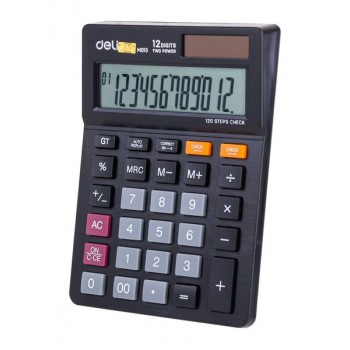 Калькулятор настольный Deli Touch EM01320 черный 12-разр. (Код: УТ000006988)