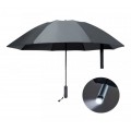 Зонт Xiaomi UREVO Reverse Folding Umbrella с фонарем (серый) 3187546