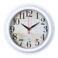 Часы настенные Бюрократ WALLC-R80P D21см белый (Код: УТ000006997)