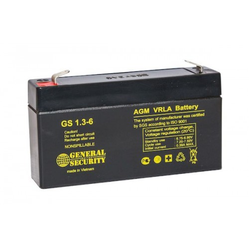 Аккумулятор GS 1,3-6 1 pcs (Код: УТ000016900)...