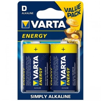 Элемент питания Varta LR20 ENERGY 2BL (20/100) (цена за 1 шт (не блистер) (Код: УТ000016640)
