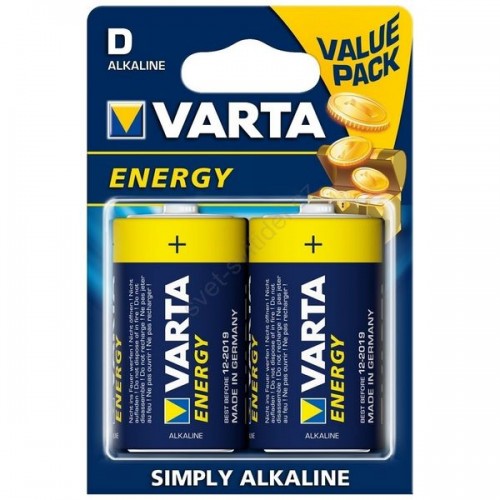 Элемент питания Varta LR20 ENERGY 2BL (20/100) (цена за 1 шт (не ...