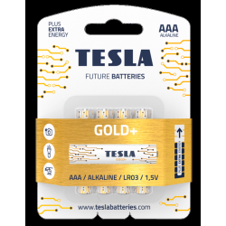 Элемент питания Tesla AAA GOLD+ LR03 4BL (цена за 1 шт (не блистер) (Код: УТ000004135)