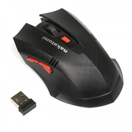 Мышь Nakatomi Navigator MRON-04U, черная, USB, беспроводная
