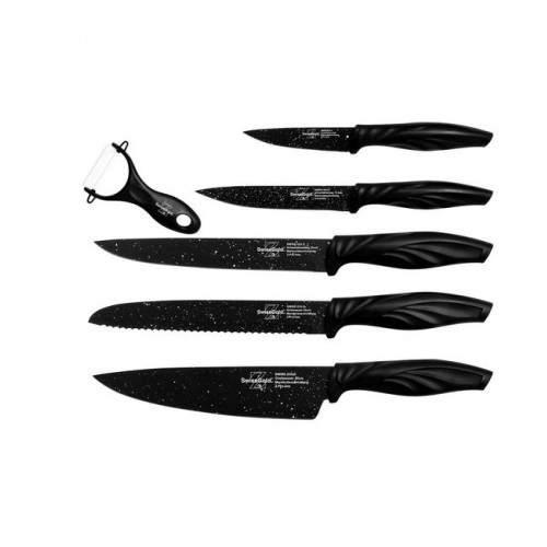 Набор ножей Swiss Gold SG - 9200 (12), 6 предметов,Цвет-черный (К...