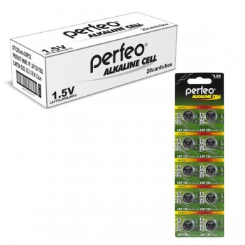 Элемент питания Perfeo LR1130 10BL Alkaline Cell 389A AG10 (цена за 1 шт (не упаковка) (Код: УТ000019130)